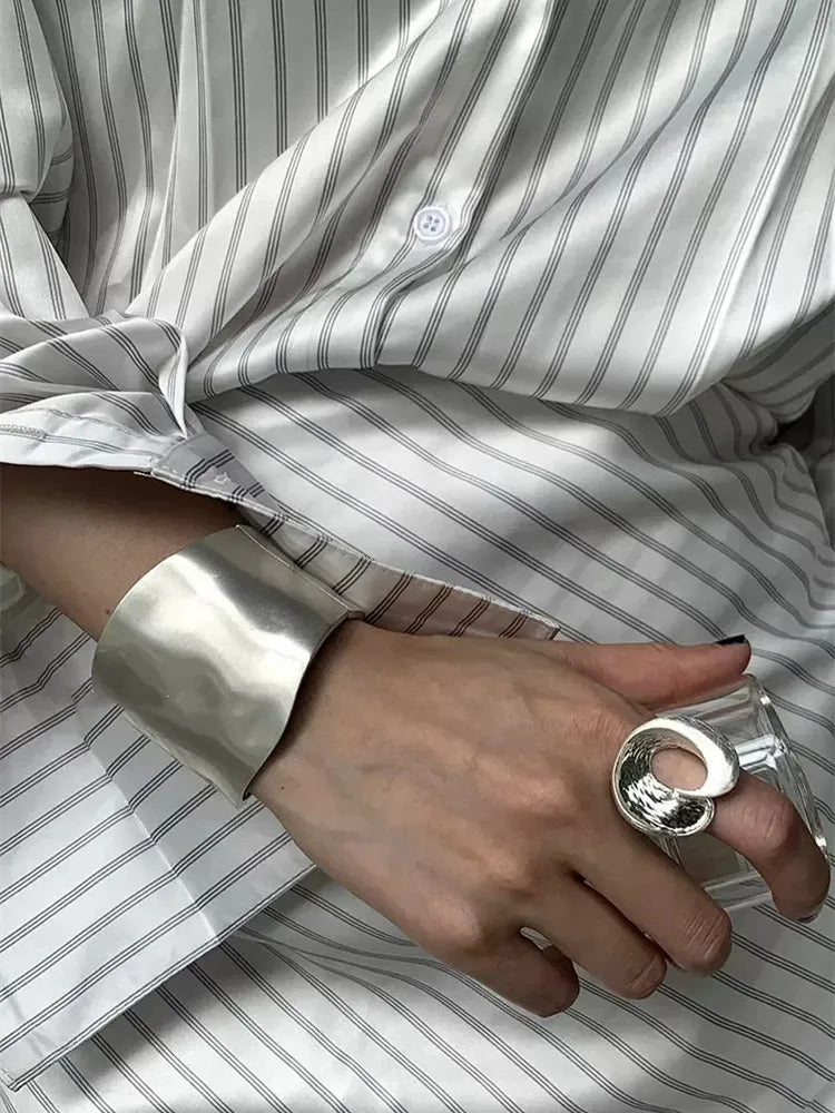 Matte cuff hammered