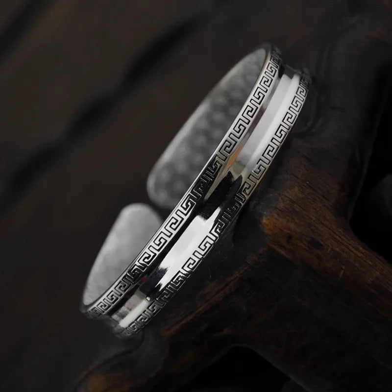 silver 925 Greek design bangle