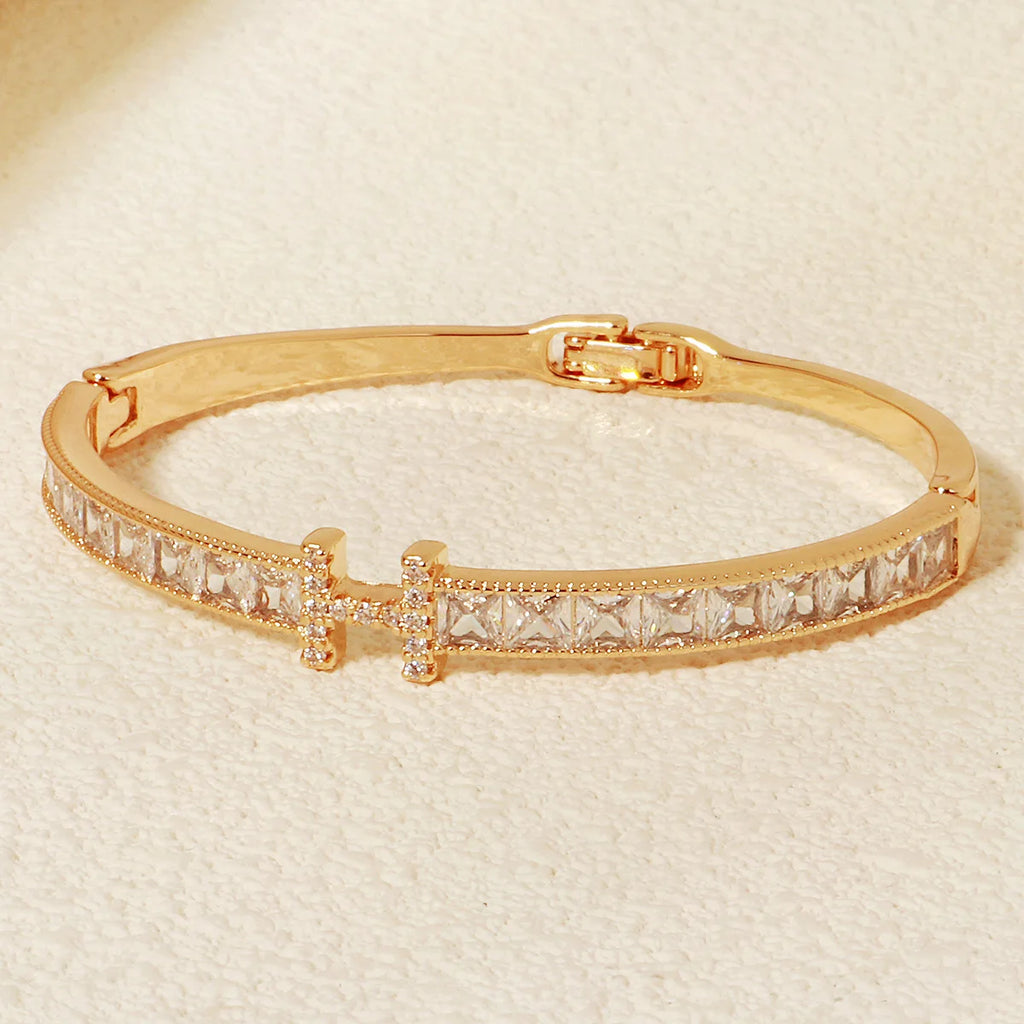 H Zirconium Bracelet Luxury Gold