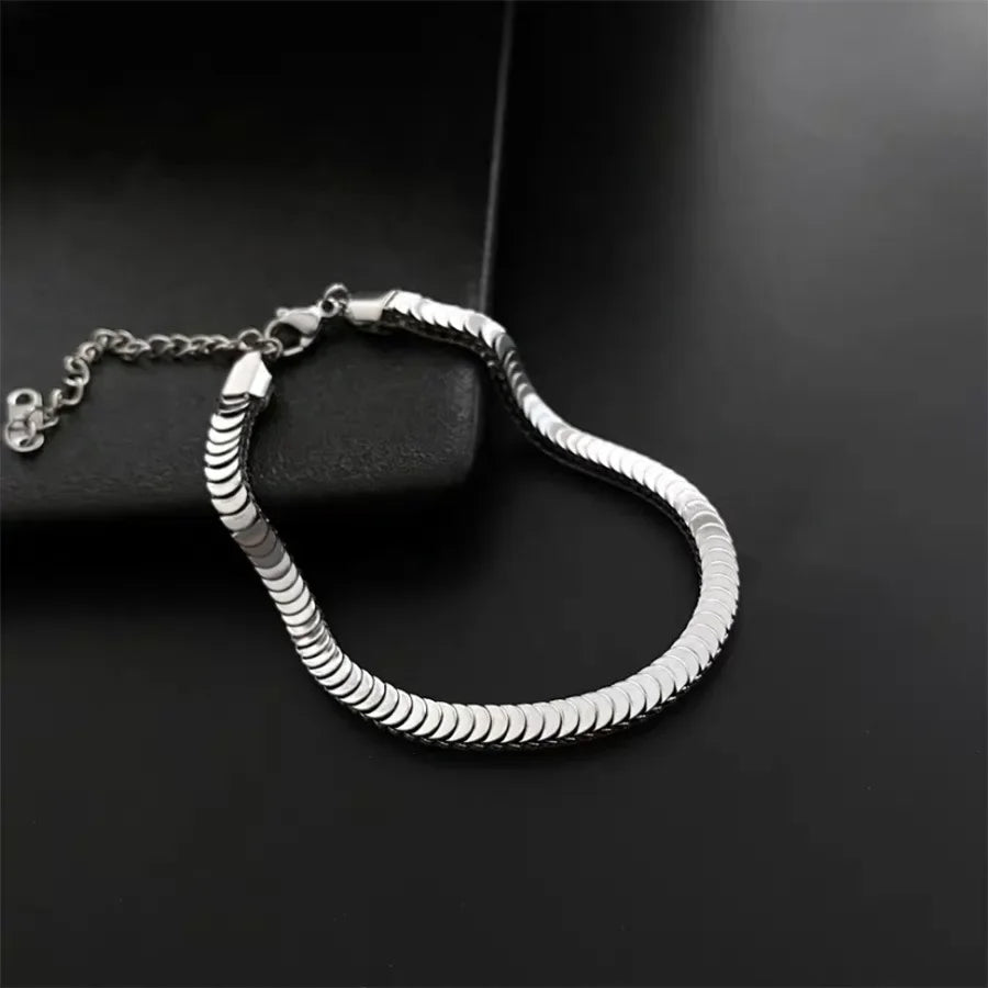 Bracelet bangle titanium 18k plated