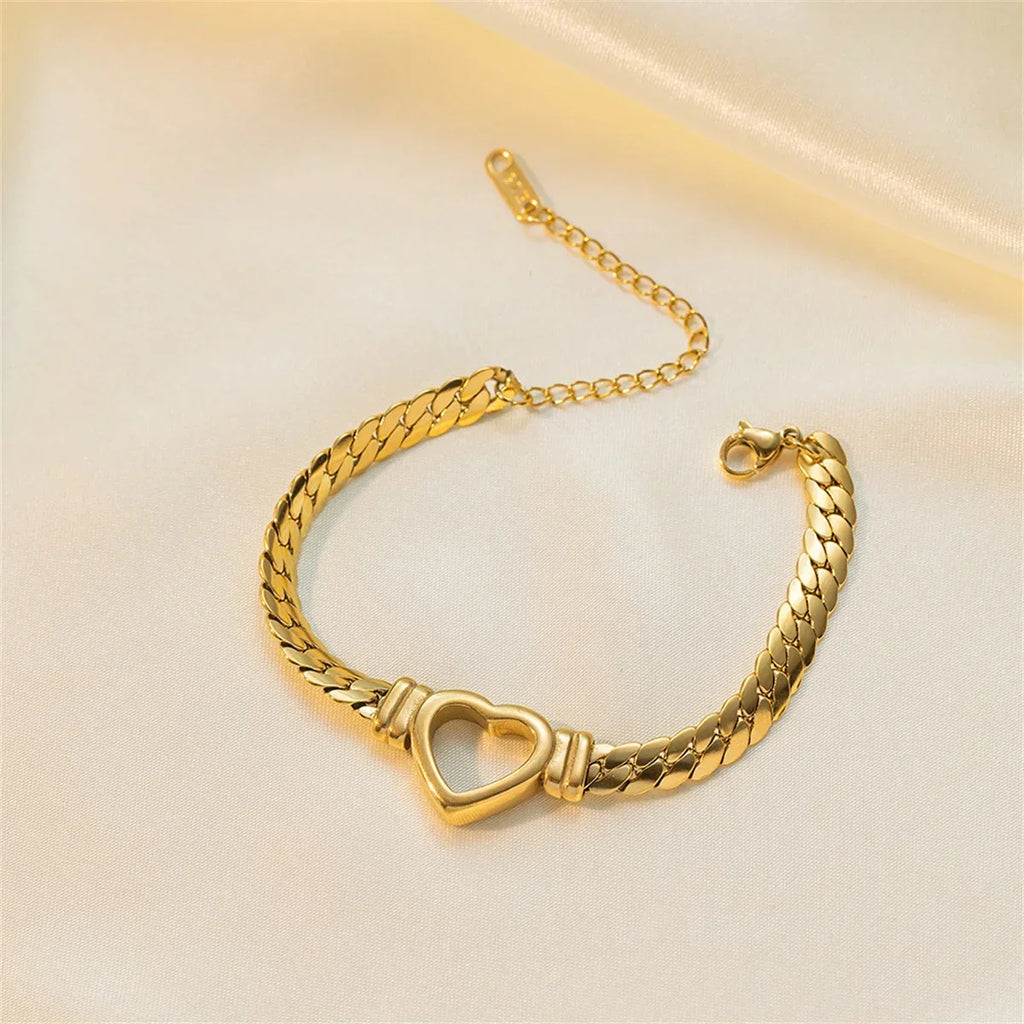 Bracelet bangle titanium 18k plated