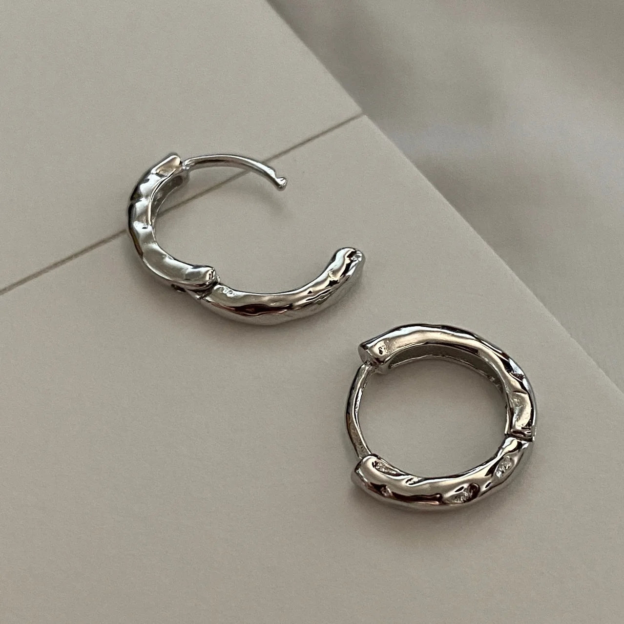 Gold Silver Hammered Vintage Jewelry