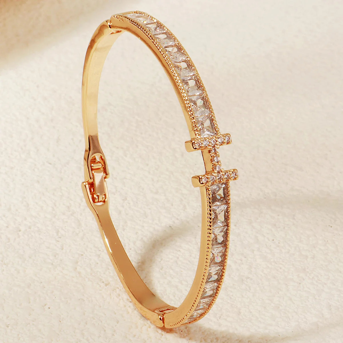 H Zirconium Bracelet Luxury Gold