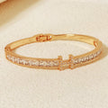H Zirconium Bracelet Luxury Gold