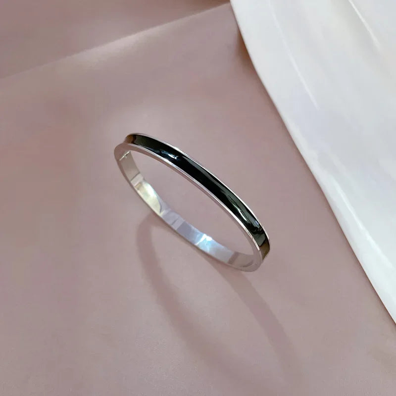 Bracelet bangle titanium 18k plated