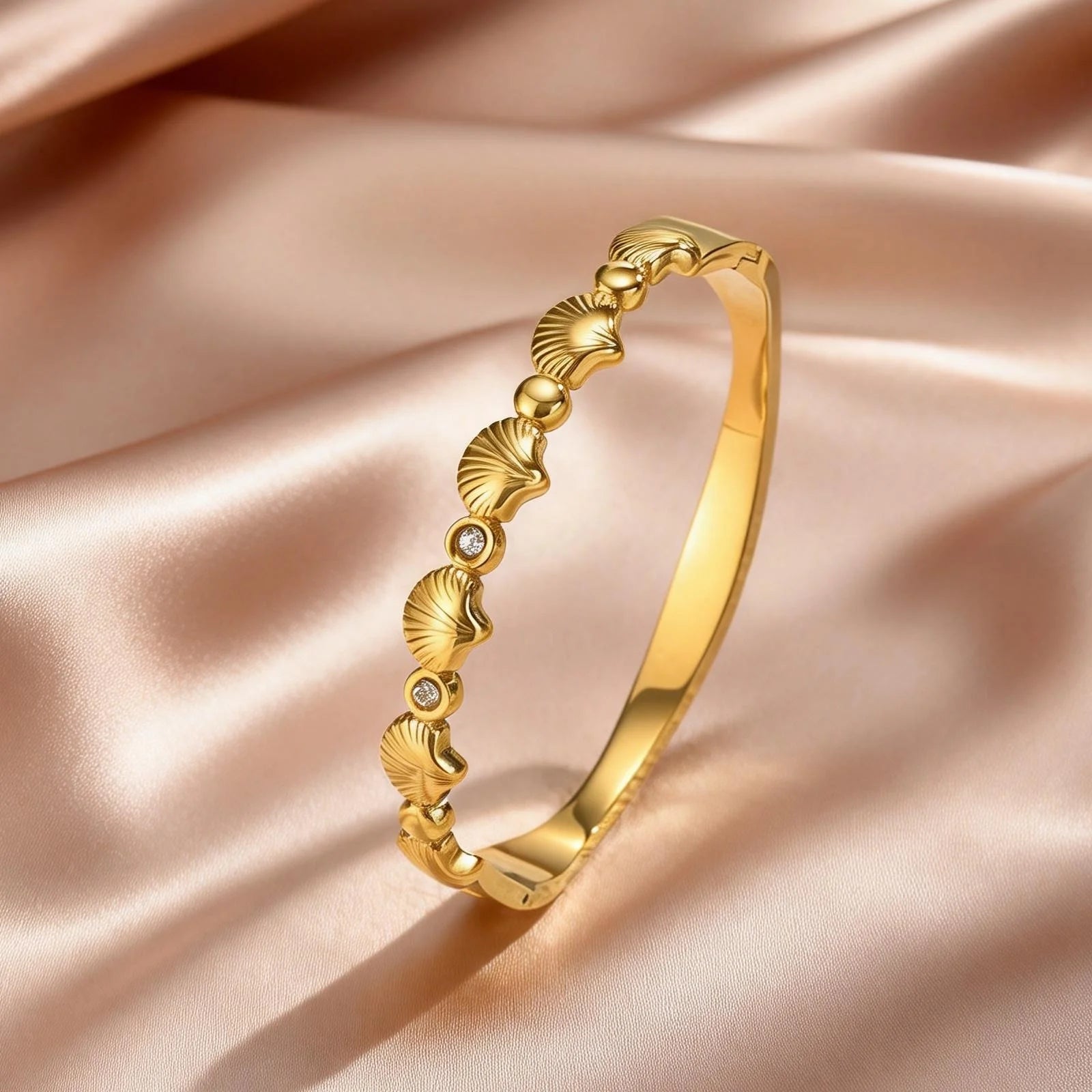 Luxury Sparkling Inlaid Zircon Stainless Steel Bracelets